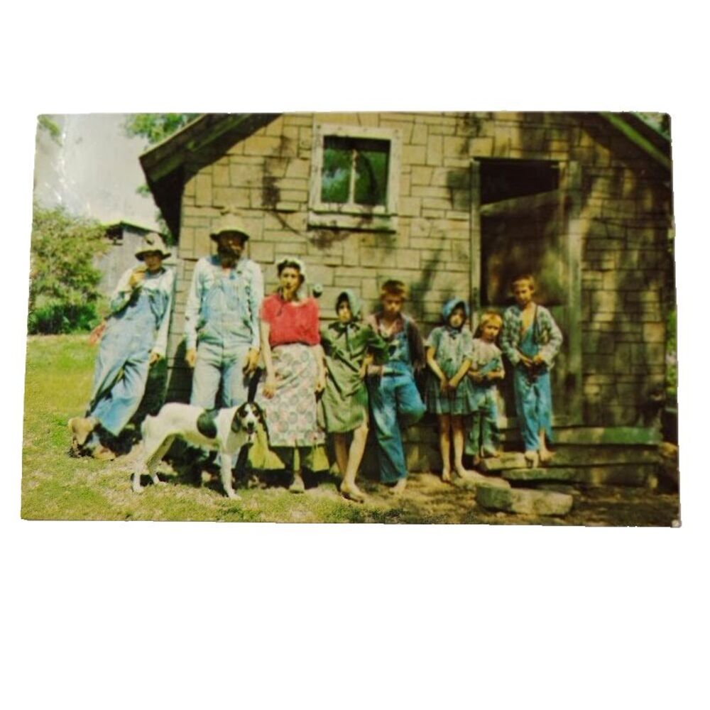 Ozarks Livin' Hillbilly Style Postcard Vintage 1967 Postmark Stamp Removed